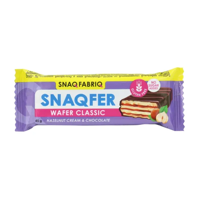 Snaq Fabriq Wafer Hazelnut Cream & Chocolate 45g