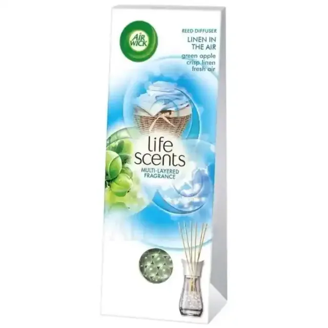 Air Wick Linen In The Air Life Scents Reed Diffuser, 30ml