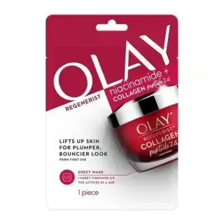 Olay Regenerist Niacinamide + Collagen Peptide 24 Sheet Mask, 1 Piece