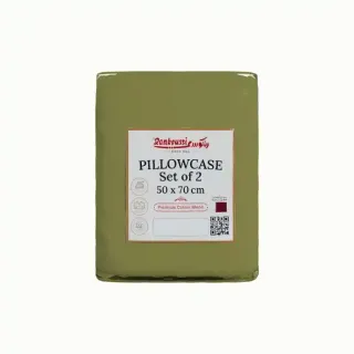 RANKO PILLOWCASE 2S SET GREEN 50X70CM