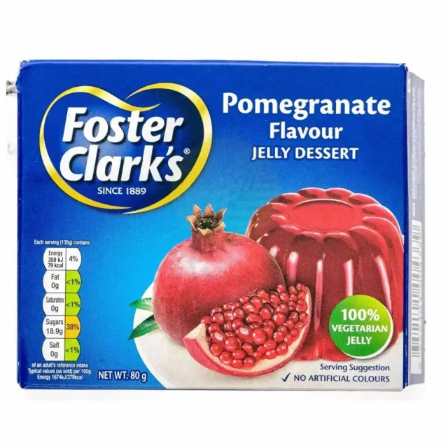 Foster Clark Pomegranate Jelly 80gx6 Pieces