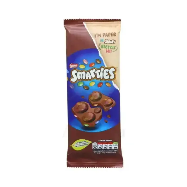 Nestlé Smarties Milk Chocolate Block 90 g