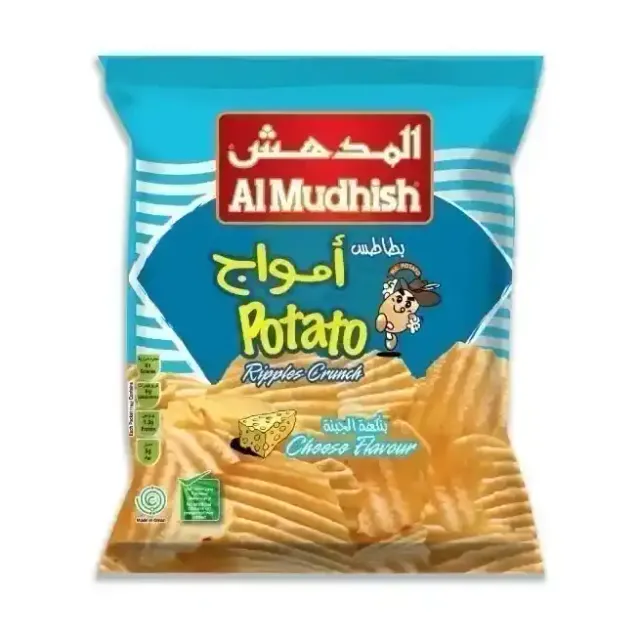 Al Mudhish Potato Ripple Cheese Flavour Chips 75g