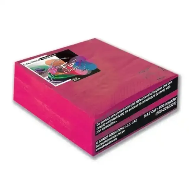 Fun Colored Napkin 2-Ply 40 X 40Cm Fuchsia 50 Pieces