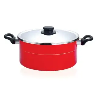 Premier Aluminium Non Stick Stew Pot Stainless Steel Lid, 28cm