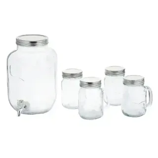 Harmony T.Top 4Glass+Dispenser Set 5Pcs Db51126