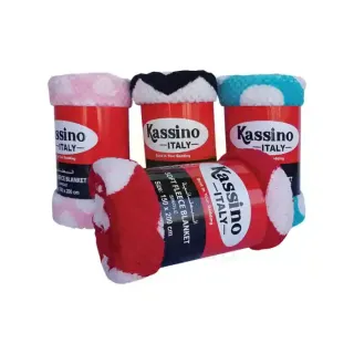 Kassino Blanket Soft Fleece Single Printed 150 x 200 cm