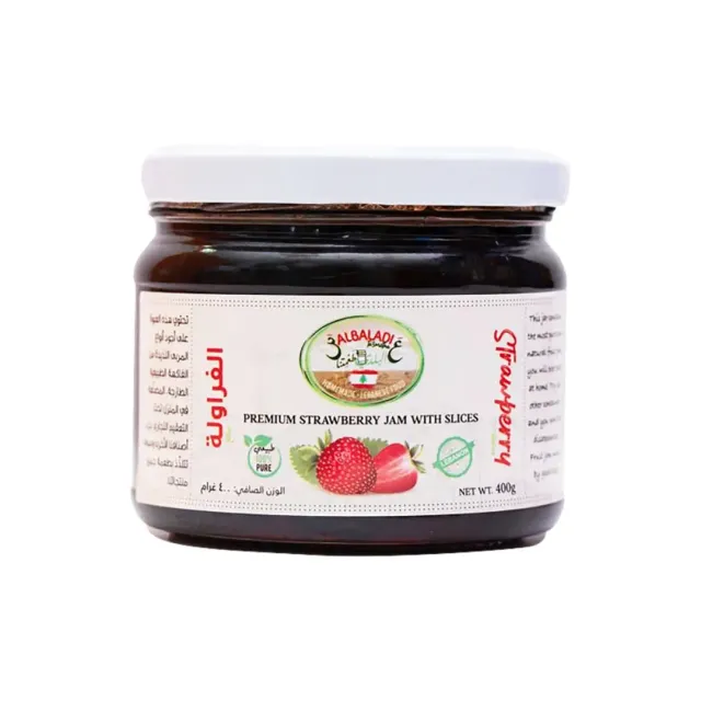Al Baladi Sliced Strawberry Jam 400g