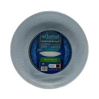 Al Jattal Round Plate 22cm 25pcs