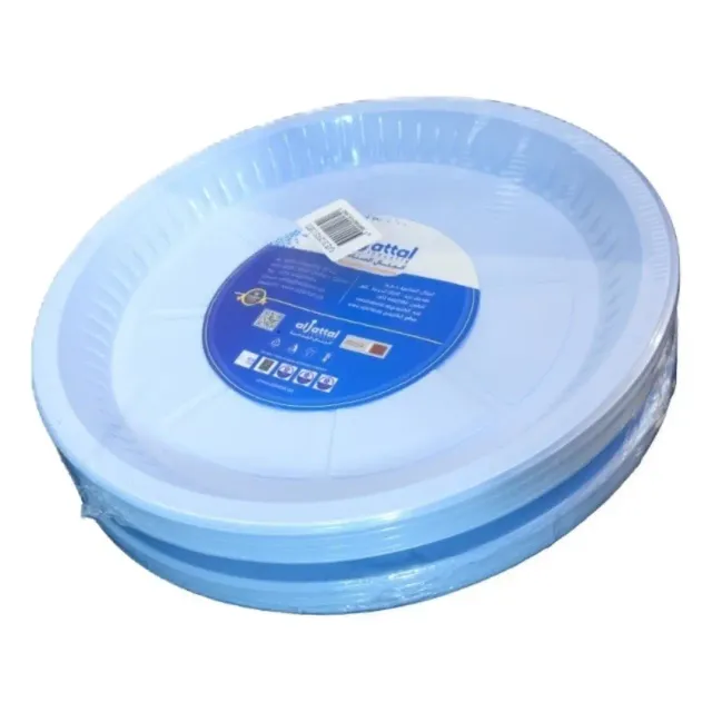 Al Jattal Plastic Plate 26cm 25 Pcs 2 Set