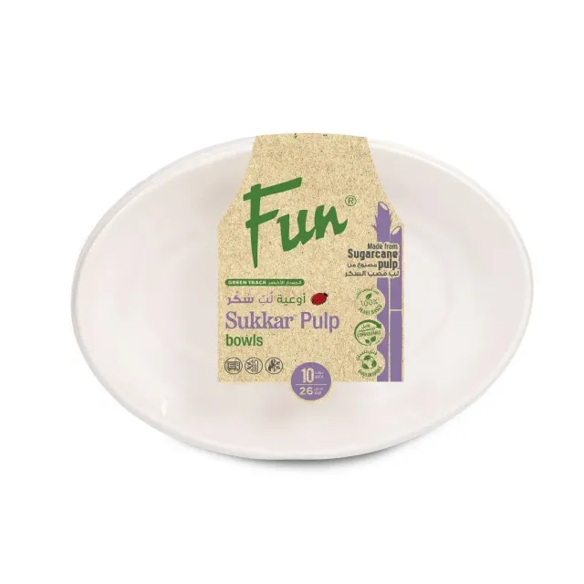 Fun Bio Fibre Bowl 26oz x 10 Pcs