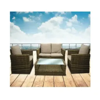 BDG SOFA 4 SEATER SET 21C070S-W-CLB