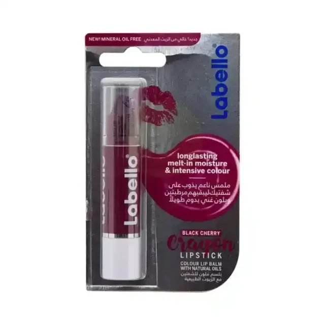 Labello Crayon Lipstick Colour Lip Balm Black Cherry 3g