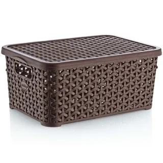 Hobby Life Rattan Storage Box with Lid 10L Model 1256