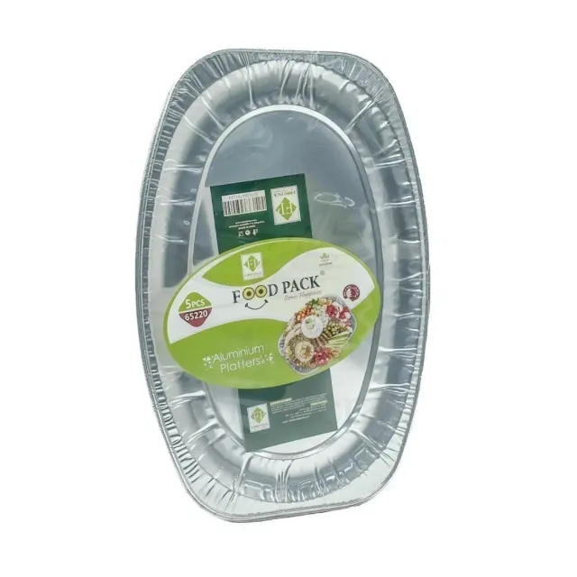 Food Pack Aluminum Majlis Plate 5 Pcs 65220