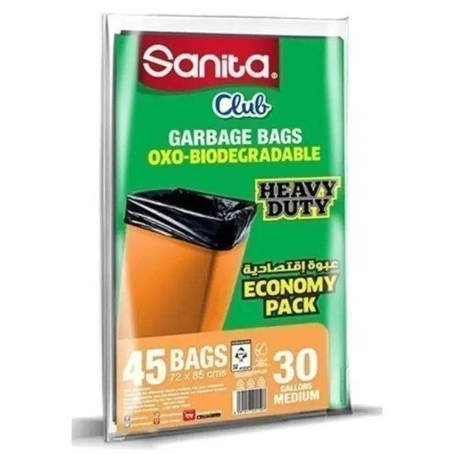Sanita Club Garbage Bag Bundle 30G 45 Bags