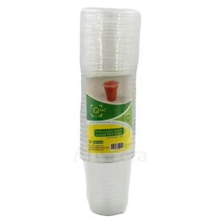 QPAC PET Cups 8oz Clear with Flat Lids 25pcs PET8CF