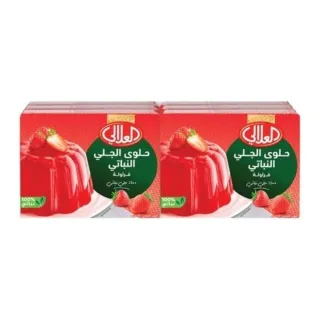 العلالي جيلاتين فراولة نباتي 80غ