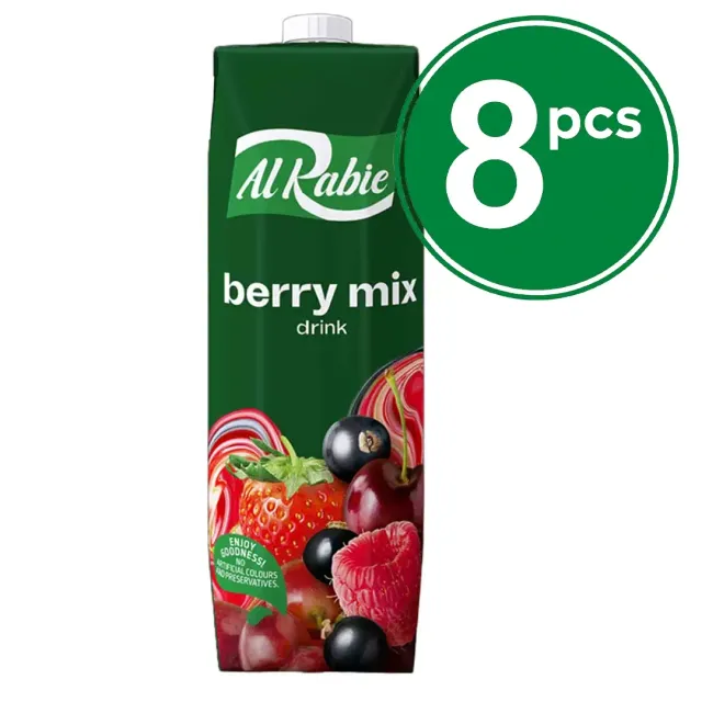 Al Rabie Berry Premium Drink 1lx8 Pieces
