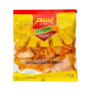 Bismi Tapioca Round Chili Chips 125 g