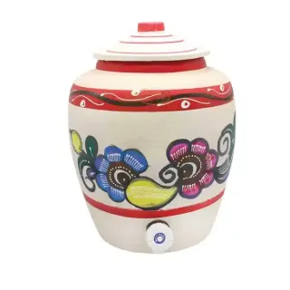 HARMONY EARTHEN WATER POT with PAINTING 10L