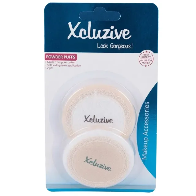 Xclusive Compact Powder Puffs 2 Pieces
