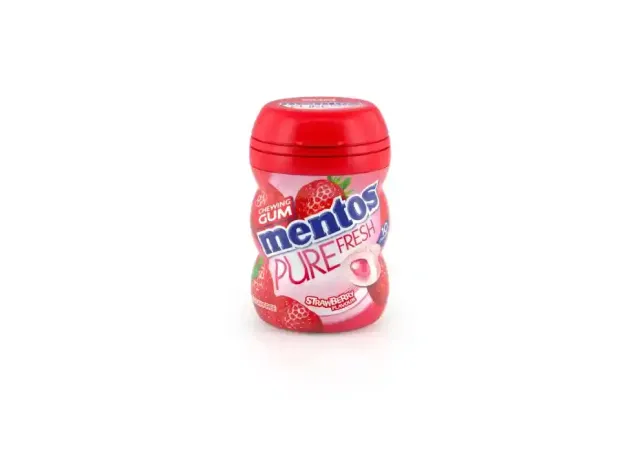 MENTOS GUM STRAWBERRY NANO BOTTLE 20GX15
