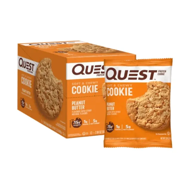 Quest Protein Cookie Peanut Butter 59gx12 Pieces
