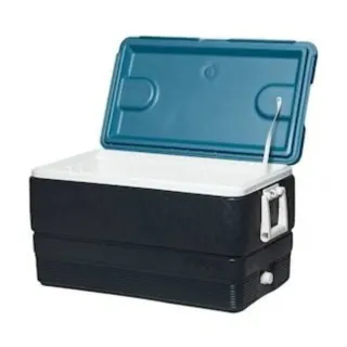 Igloo Maxcold 70 Quart Jet Carbon Ice Blue