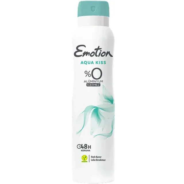 Emotion Deodorant Spray 48H 0% Aluminum Aqua Kiss 150ml