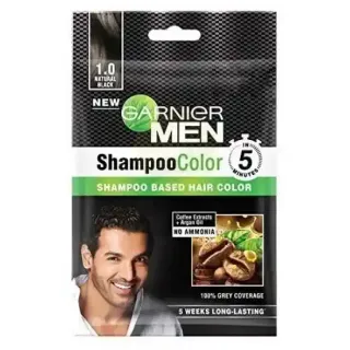 Garnier Men Shampoo Hair Color 1.0 Natural Black 20ml