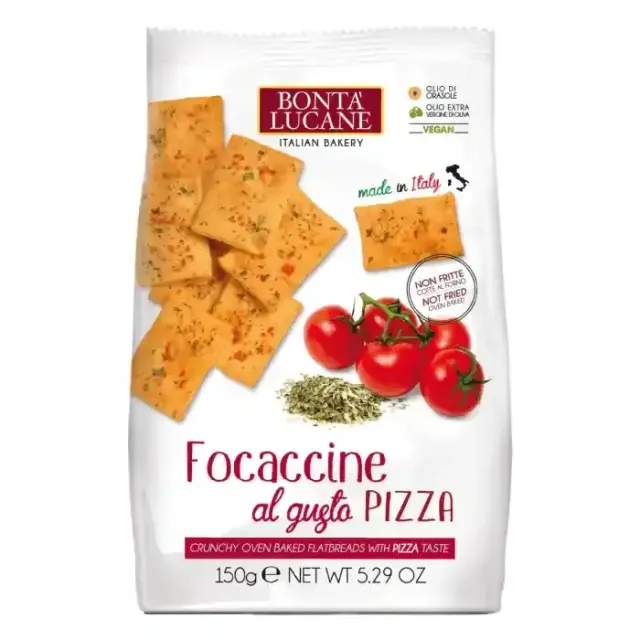 Bonta Lucane Crunchy Crackers Pizza Flavor 150 g