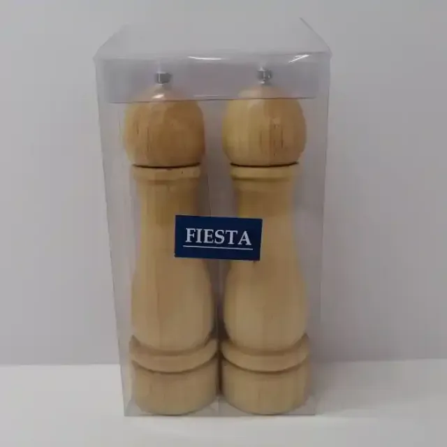 Fiesta S&P Grinder Wood Set, 8 Inch, 2 Pieces