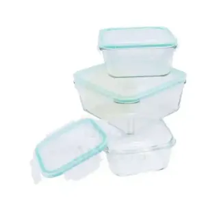 MASTER LOCK Square Food Container Set 6pc (405,900&1650ml)