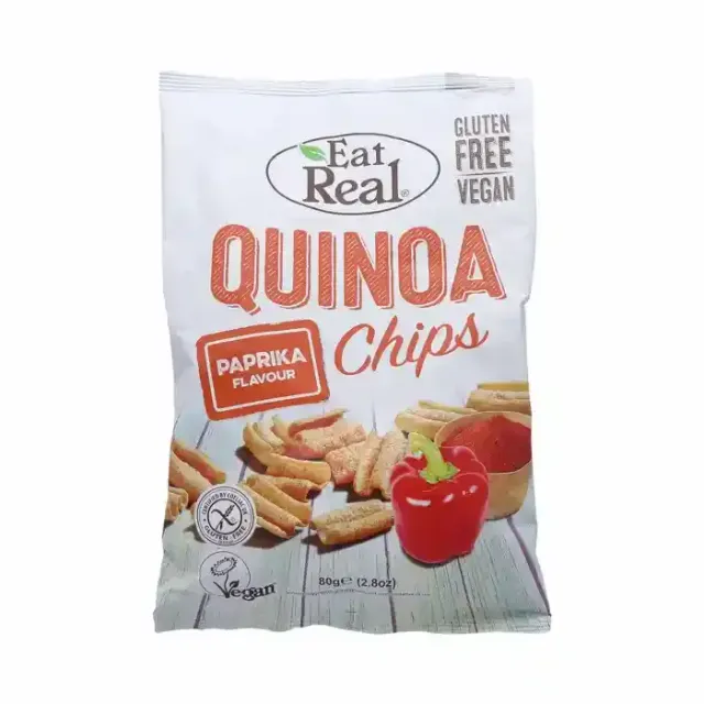 Eat Real Quinoa Chips Paprika 80G