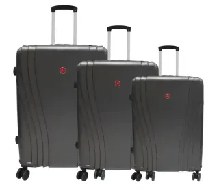 NOMAD 4W HARD TROLLEY SET 3PCS GREY 710
