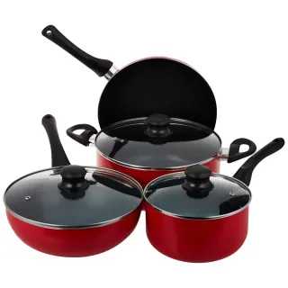Master Kraft Cookware Set Non-Stick Cooking 7 Pcs