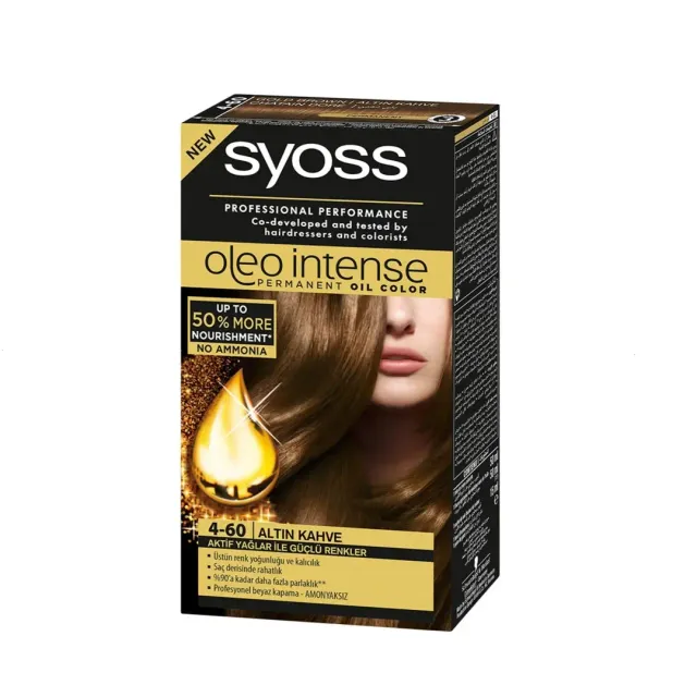 Syoss Oleo Golden Brown Hair Color Kit 4-60 115ml
