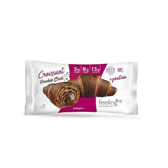 Feeling Ok Croissant Double Chocolate Protein 50 g