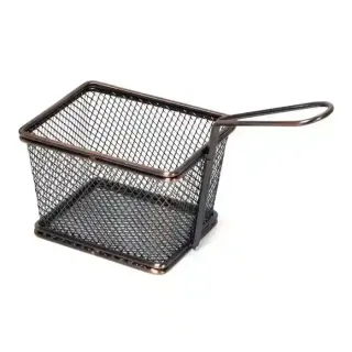 Harmony Copper & Steel Fry Basket, 12.5x8.5cm