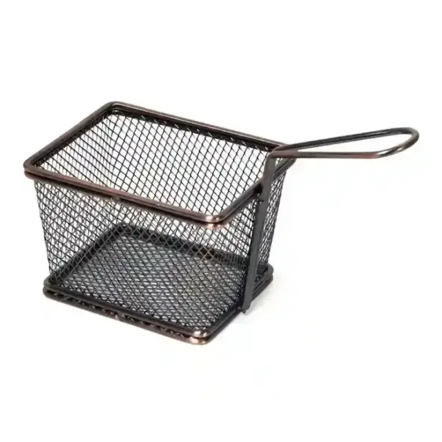 Harmony Copper & Steel Fry Basket, 12.5x8.5cm