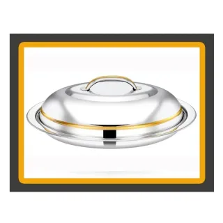 Bohara Serving Dish Oval Gold 40cm