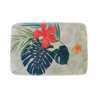 Md Flannel Bath Mat, Assorted