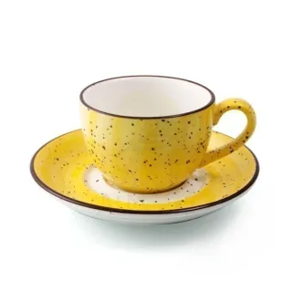 Porceletta H.P Decor Cup 6 x 4.5 cm & Saucer 12 cm 08-1397DY