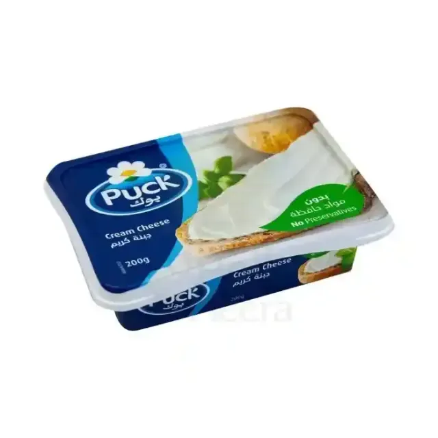 PUCK CHEESE TUBS PLAIN 200G