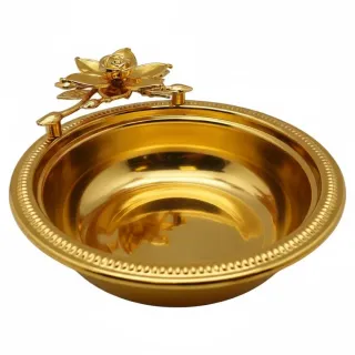 Hi-Luxe Serving Tray Silver & Gold HW01517