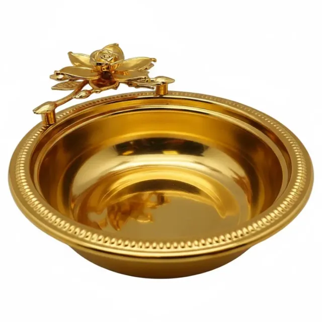 Hi-Luxe Serving Tray Silver & Gold HW01517