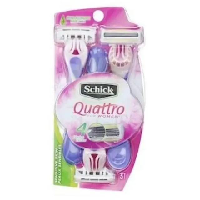 Schick Quattro Razor Blades for Women 3 Pcs