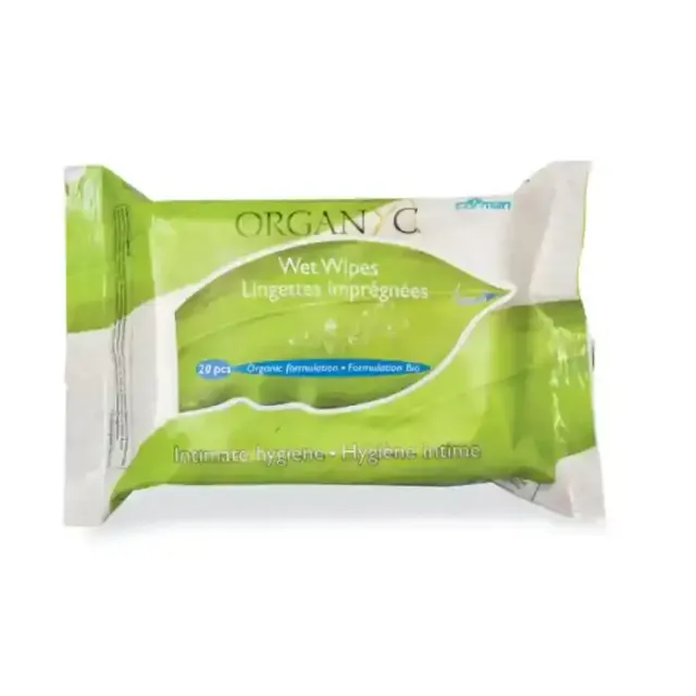 Organyc Organic Intimate Hygiene Wet Wipes 20Pieces