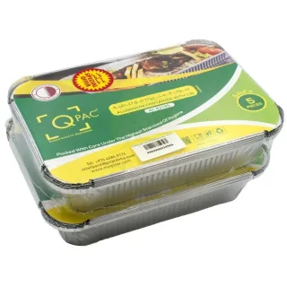 QPAC Aluminum Container with Lid 5pcs 2-Pack 83185